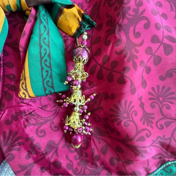 Junglee Billee Boho Festival Shorts with Tassel Beads Size L/XL NWT - Picture 4 of 11